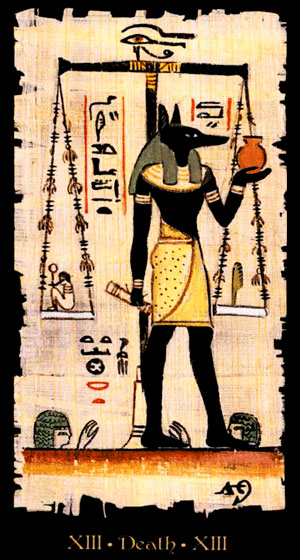 muerte tarot egipcio